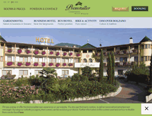 Tablet Screenshot of hotel-premstaller.it